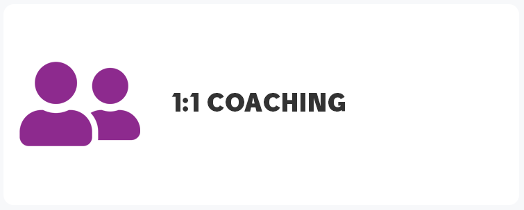 1:1 Coaching